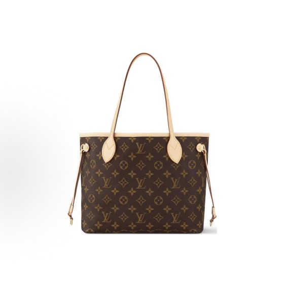 LOUIS VUITTON NEVERFULL PM mother-and-child bag, small brown